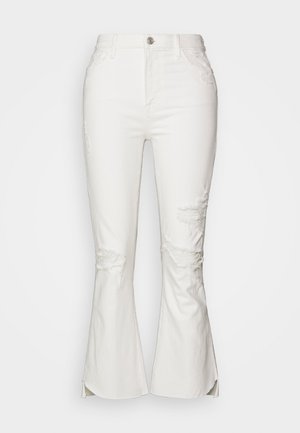 FRAME LE SUPER HIGH CROP MINI CASCADE HEM - Τζιν Bootcut - au natural destruct