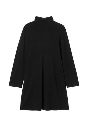 NISSA - Stickad klänning - black