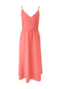 s.Oliver BLACK LABEL MET STRIKCEINTUUR - Maxi-jurk - coral