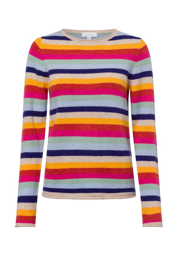 Strickpullover - sand mehrfarbig