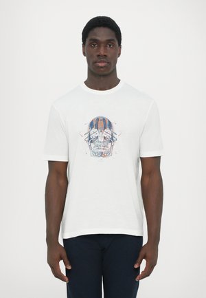 CASUAL FIT SKULL - T-shirts med print - white
