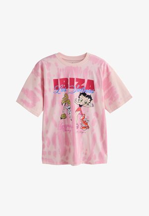 Next, Petite Fit - Official Betty Boop Licence Graphic Short Sleeve Crew Neck T - T-Shirt print - pink