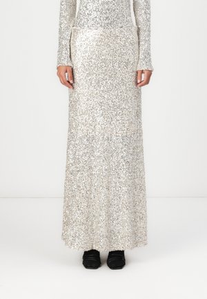 Bruuns Bazaar ARALU JOANELLE SKIRT - Maksi sijonas - beige/silver