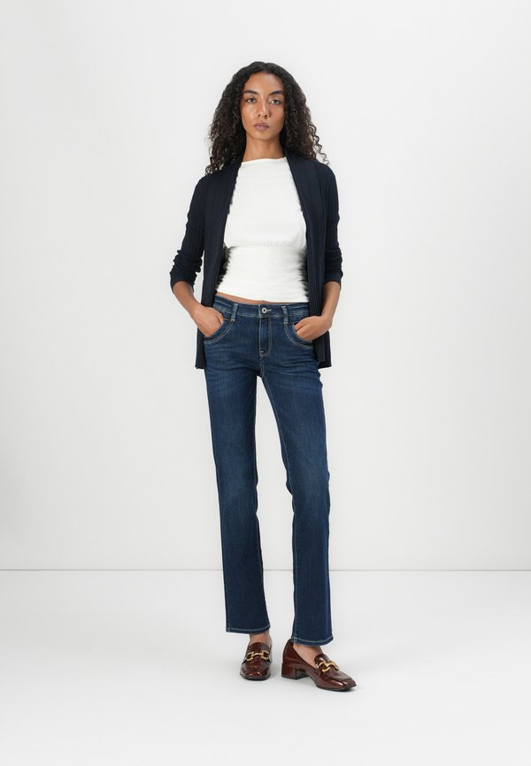ALEXA - Straight leg jeans - dark stone wash denim4