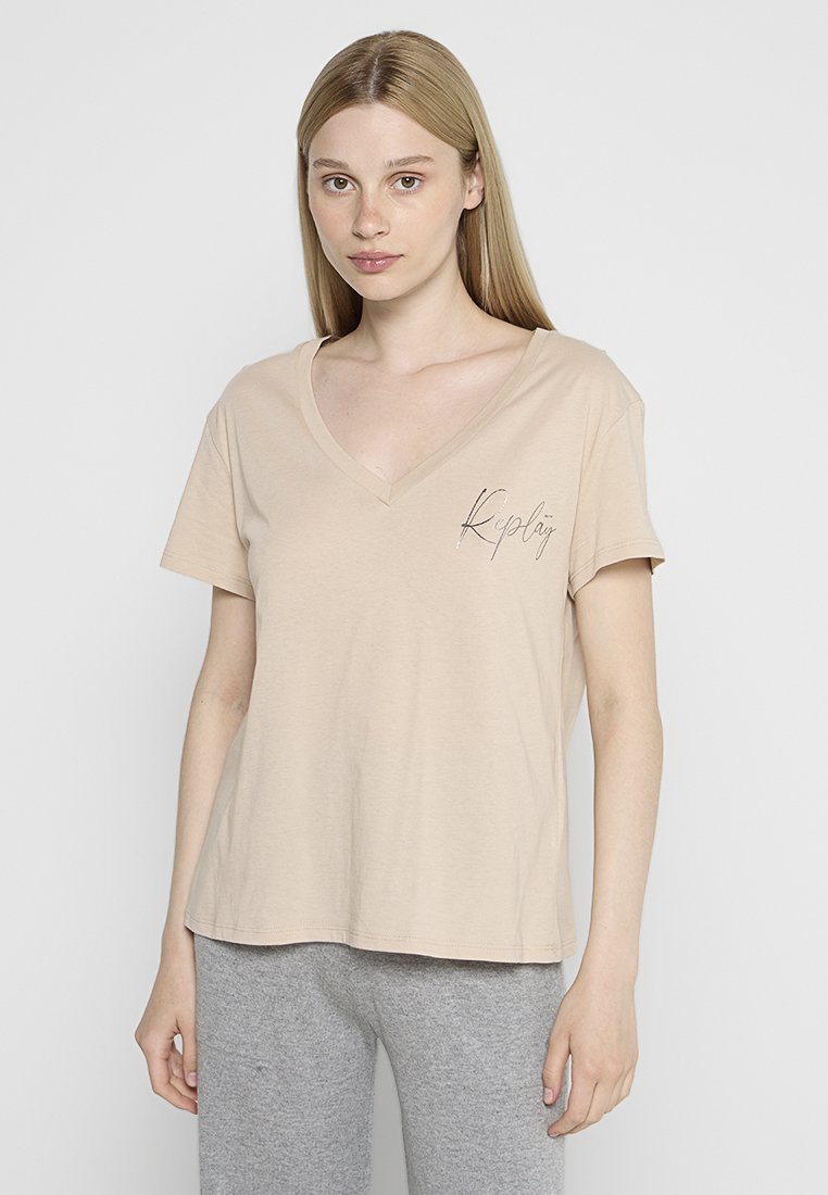 Replay T-shirt basic beige Replay T-shirt basic beige