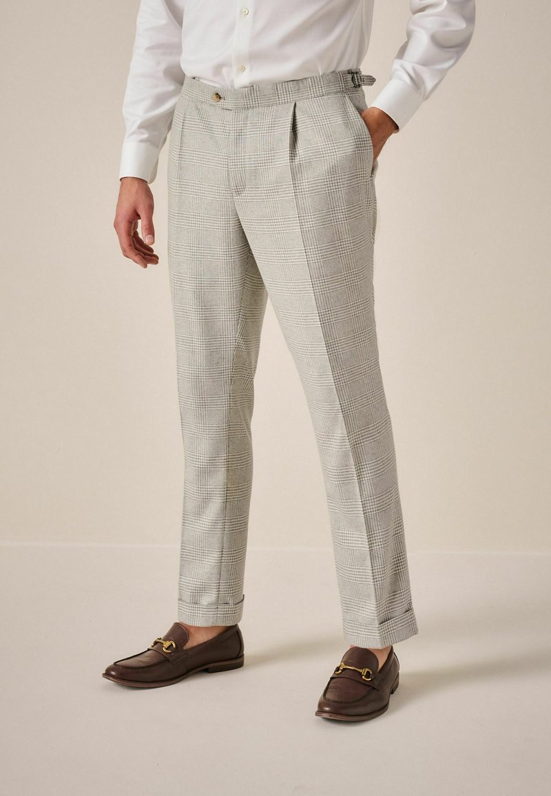 Next ITALIAN CHECK - REGULAR FIT - Pantalon de costume - natural