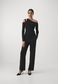 LIU JO MAGLIA CHIUSA - Maglione - nero/strass