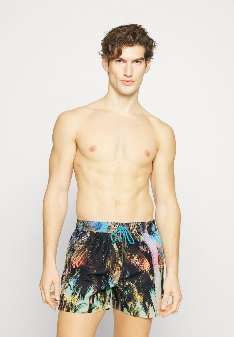 Paul Smith MEN SWIM SHORT PALM TREE Swimming shorts blues/multi