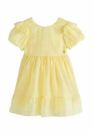 REGULAR FIT - BOW BACK FLOWER - Kasdienė suknelė - light yellow