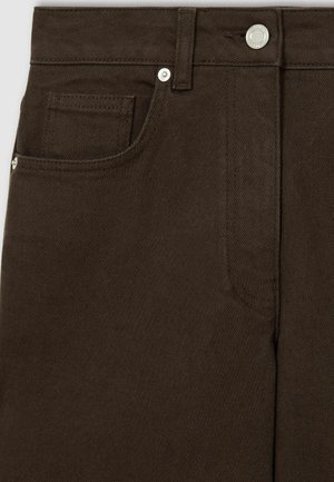 Reiss SELIN MID-RISE STRAIGHT PETITE - Jeans Relaxed Fit - chocolate