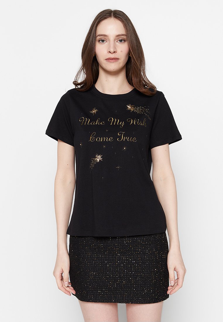 TWINSET T-shirt print zwart TWINSET T-shirt print zwart