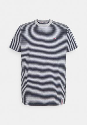 STRIPE TAB TEE - T-shirt con stampa - twilight navy