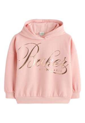 Baker by Ted Baker, REGULAR FIT - METALLIC SCRIPT LOGO  - Hoodie - pink