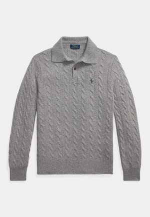 Polo Ralph Lauren, CABLE-KNIT WOOL-CASHMERE - Πουλόβερ - fawn grey heather