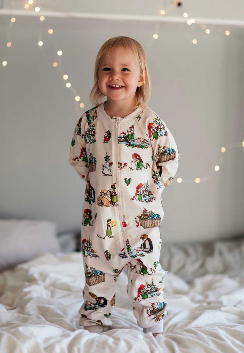 Geggamoja PETTSON AND FINDUS CHRISTMAS TWO-WAY ZIP - Yöpuku - beige