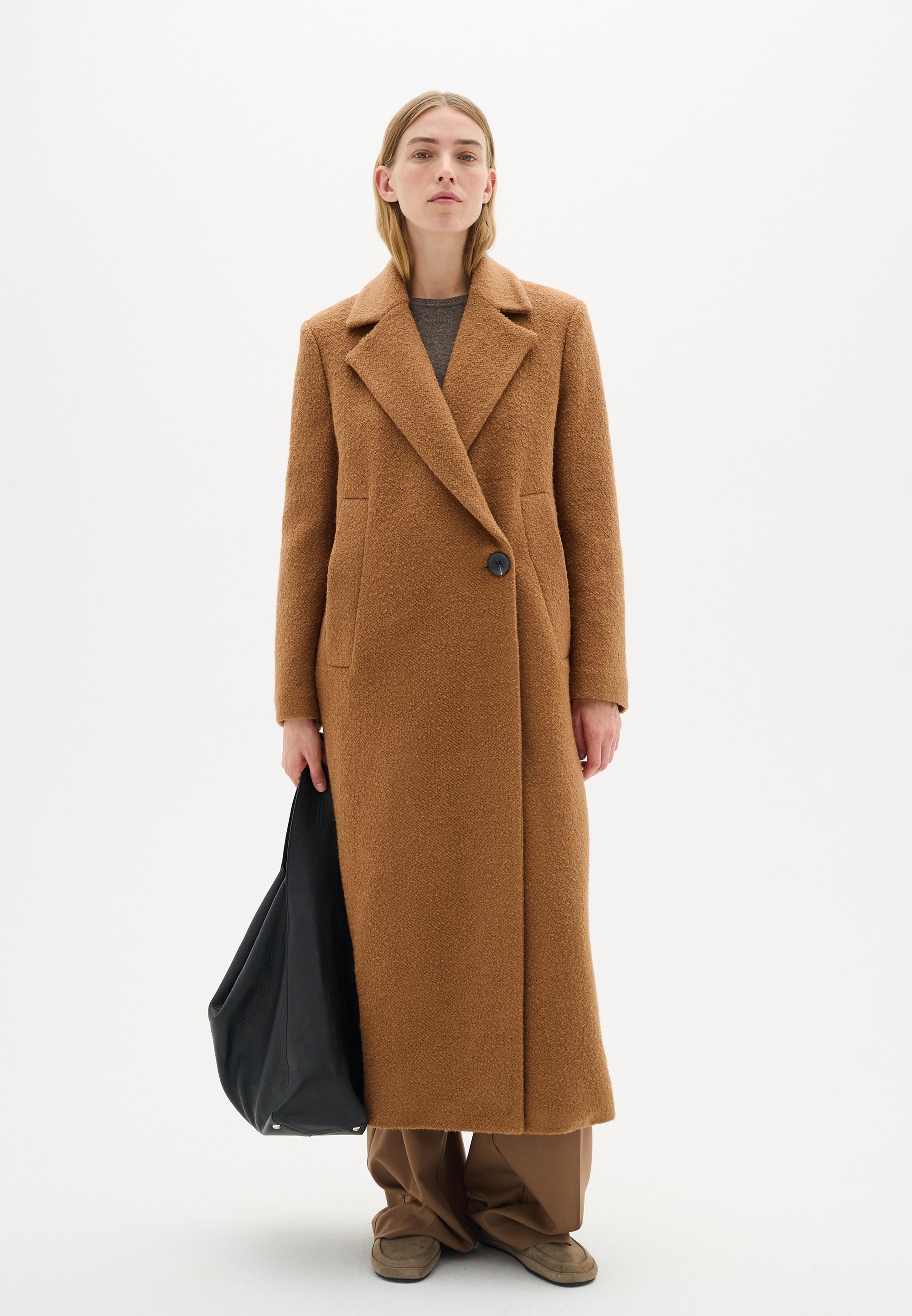 tobacco colored coat InWear TANAY - Classic coat - tobacco brown/brown