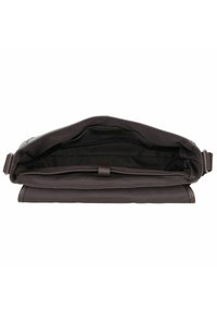 Ted Baker HOUSE CHECK MESSENGER  - Notebooktasche - brn choc