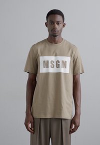 MSGM Potiskana majica - dark green