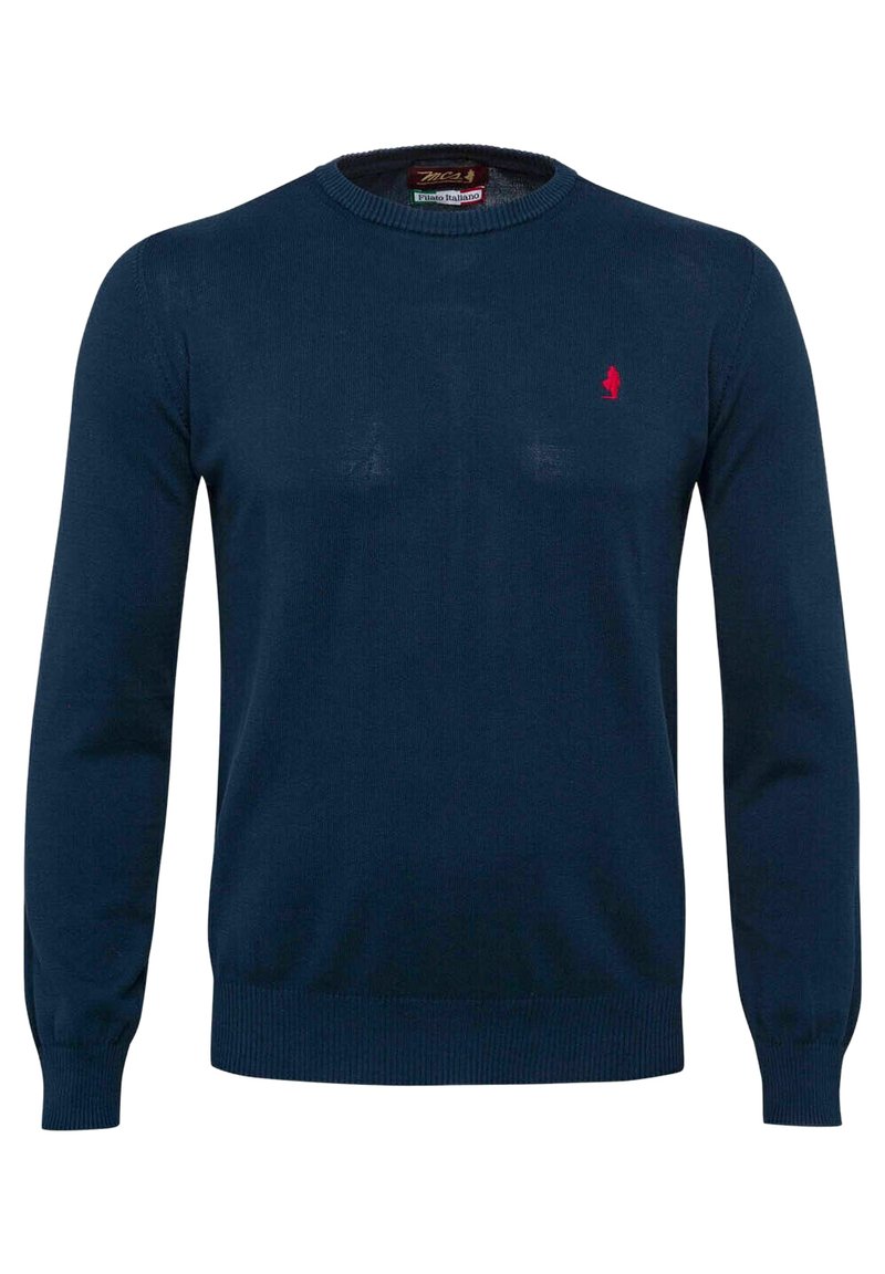 Herren Strickjacken | MCS Strickpullover blue/blau - AJ47464 Herren Strickjacken | MCS Strickpullover blue/blau - AJ47464