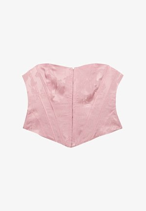 Stradivarius, LACE-UP CORSET - Blouse - light pink