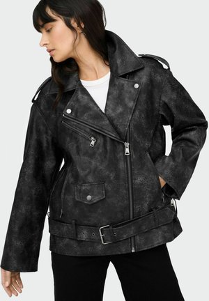 ONLWAVES - Veste en similicuir - black