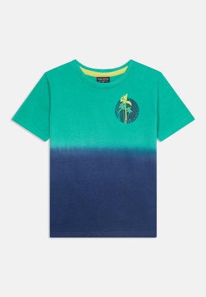 TROLLKIDS, KIDS YTTERSAND BEACH UNISEX - Print T-shirt - pepper green/mystic blue