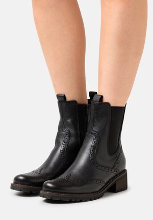 Anna Field, Bottines de cowboy / motard - black