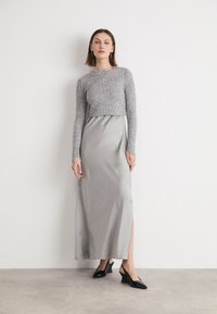 AllSaints - AMOS DRESS 2-IN-1 - Svetr - grey marl Miniatura obrázku 1