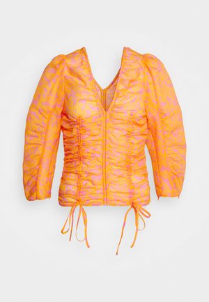 Top s dlhým rukávom - orange haze