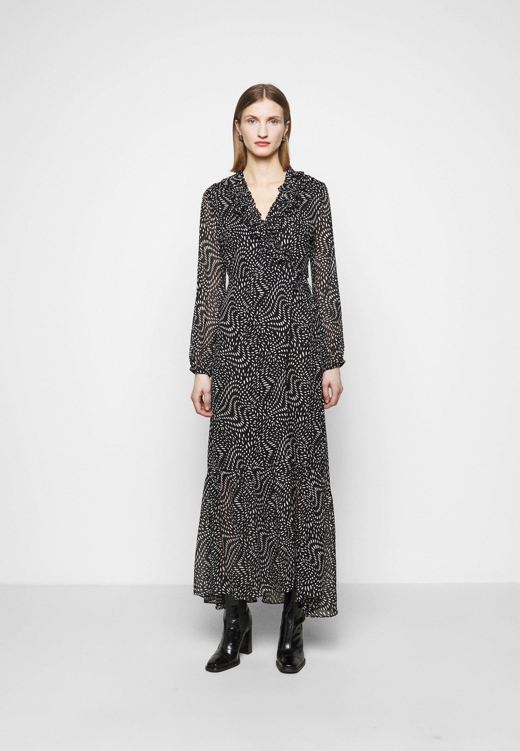 Pinko UMILE ABITO POIS - Vestito lungo - black/nero - Zalando.it
