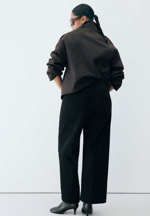 Mango, ADULT - Pernera ancha - black denim