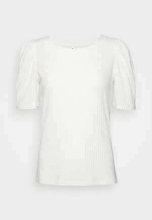 JDYFRANSISKA PUFF SLEEVE - Basic T-shirt - cloud dancer