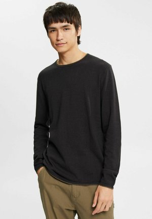 MIT ROLLKANTEN - Jumper - black