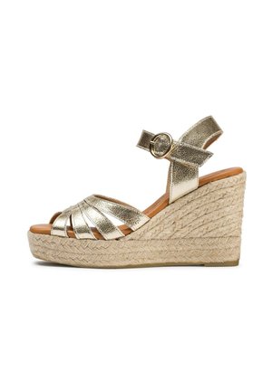 Sandales compensées - metallic