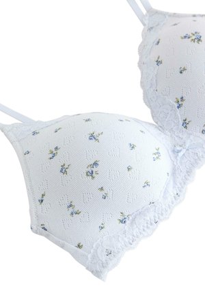 Lindex, BRA PETITE HEART POINTELLE - Trekants-bh'er - light blue