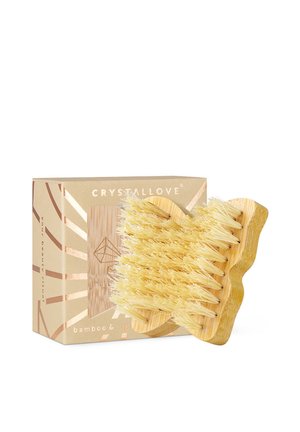 SZCZOTKA DO MASAŻU CIAŁA MOTYL - TRAVEL - Skincare tool - brown