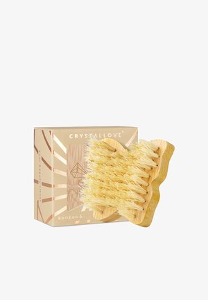 CRYSTALLOVE SZCZOTKA DO MASAŻU CIAŁA MOTYL - TRAVEL - Huidverzorgingstool - brown