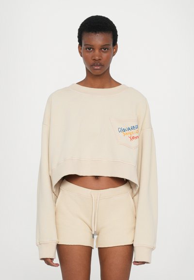 Dsquared2 OFF SHOULDER - Sweatshirt - off-white