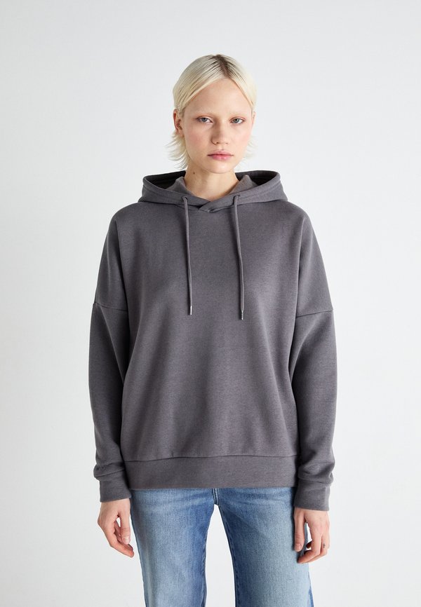 NMALDEN LOOSE HOODIE - Kapuzenpullover - charcoal gray