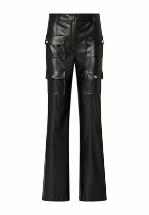 LIU JO, LIU JO COATED FABRIC TROUSERS - Παντελόνι - black