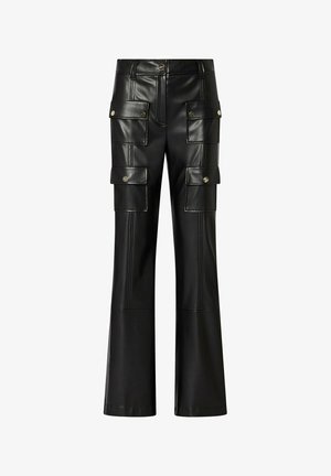 LIU JO, LIU JO COATED FABRIC TROUSERS - Παντελόνι - black
