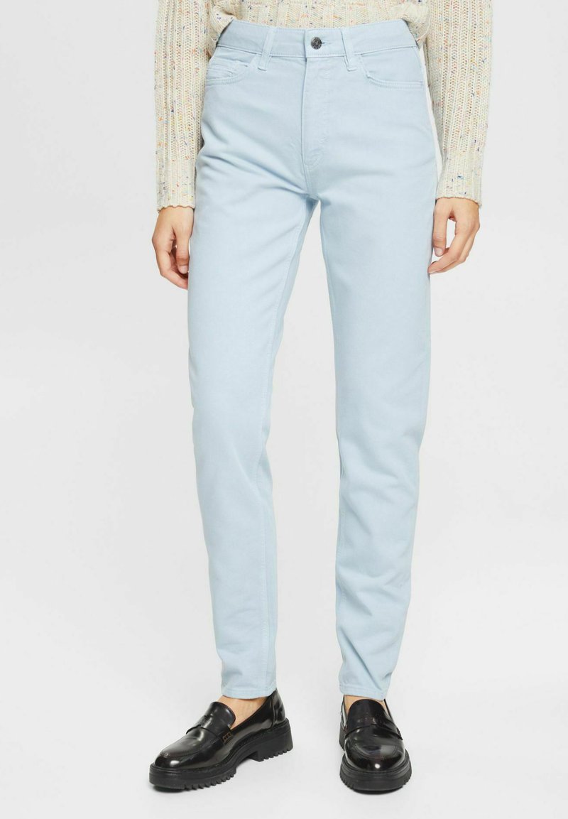 Esprit IM MOM FIT Straight leg jeans pastel blue/lichtblauw