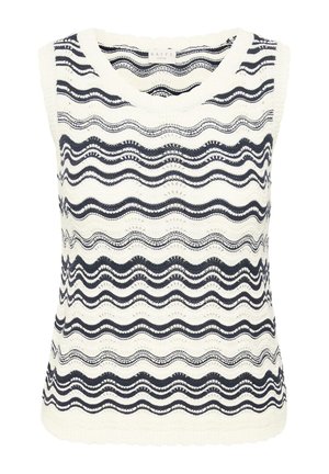 Kaffe Curve, KCANIA - Débardeur - chalk midnight m wavy lines