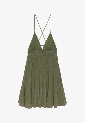 Stradivarius, SHORT DRESS WITH OPEN BACK - Robe de jour - green