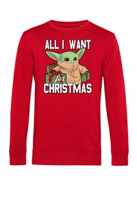 Star Wars STAR WARS THE MANDALORIAN CHRISTMAS BABY V2 - Sudadera - red