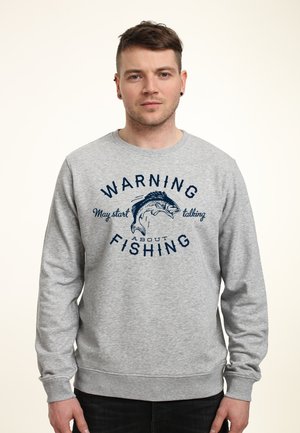 DUKE SONS TALKING ABOUT FISHING - Sweater - heather grey