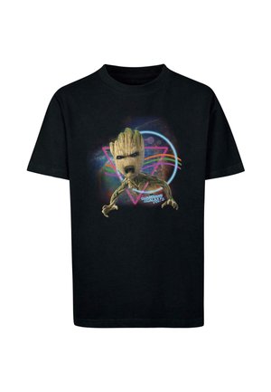 GUARDIANS OF THE GALAXY - NEON GROOT VOL.2   - Print T-shirt - black