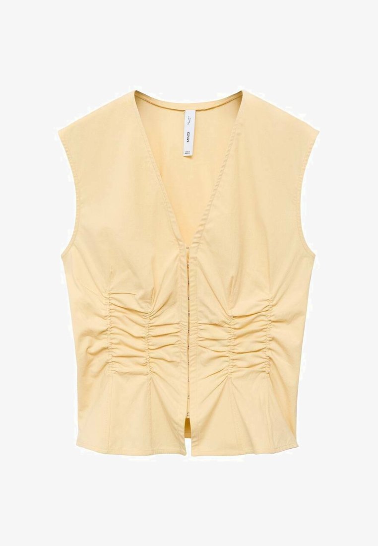 Mango Blusa light yellow/amarillo claro