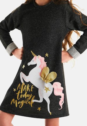Denokids Vestido de punto - anthracite
