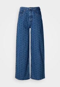 SPELL-OUT MID RISE LOOSE JEANS - Χαλαρό τζιν - denim medium